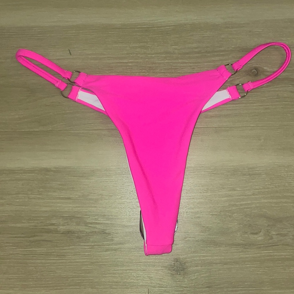 thong pink bikini bottoms